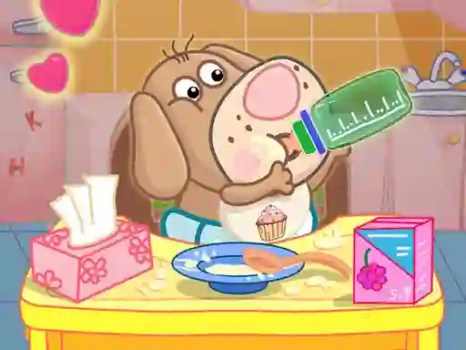 Hippo Baby Care Game — безплатна онлайн игра