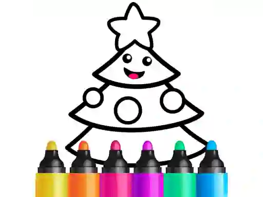 Drawing Christmas For Kids — безплатна онлайн игра