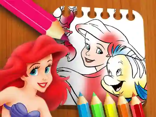 The Little Mermaid Coloring Book — безплатна онлайн игра