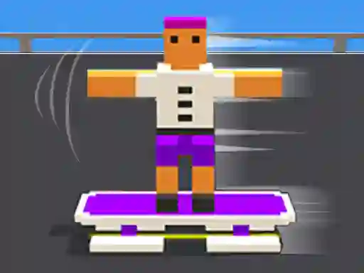 Blocky Skater Rush — безплатна онлайн игра