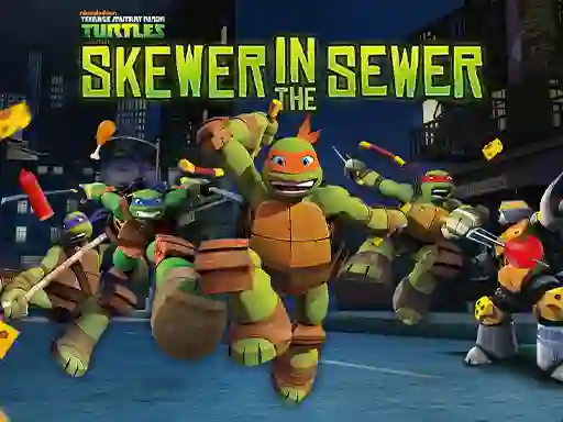 Teenage Mutant Ninja Turtles: Skewer in the Sewer — безплатна онлайн игра