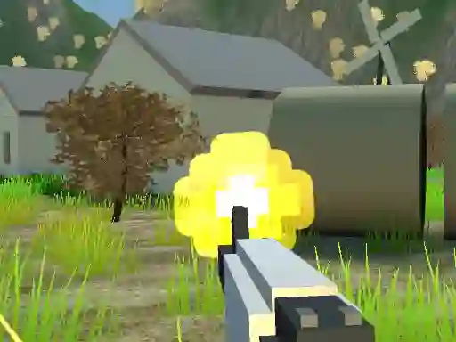 Pixel Village Battle 3D — безплатна онлайн игра
