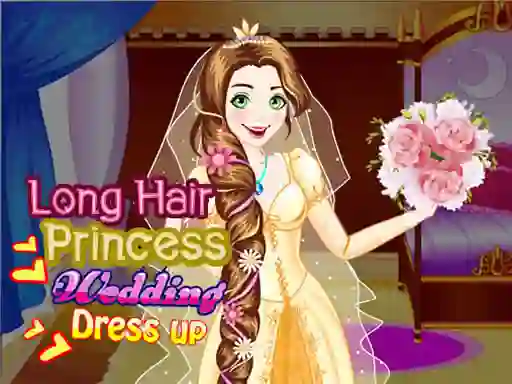 Long Hair Princess Wedding Dress up — безплатна онлайн игра