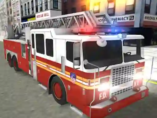Real Truck Fire Drive Sim — безплатна онлайн игра