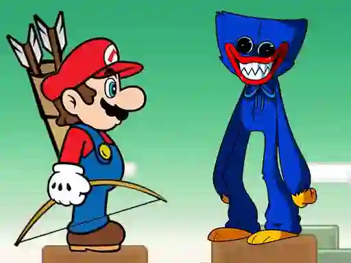 Mario vs Huggy Wuggy — безплатна онлайн игра