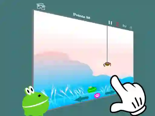 Hunt feed the frog 2 — безплатна онлайн игра