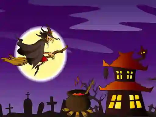 Halloween Illustrations Jigsaw Puzzle — безплатна онлайн игра
