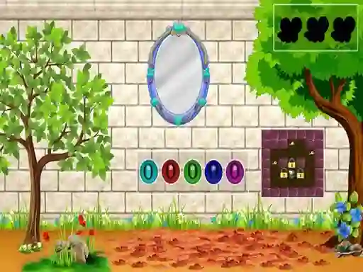 White Brick Backyard Escape — безплатна онлайн игра