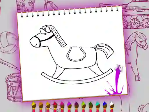 Coloring Book: Toy Shop — безплатна онлайн игра