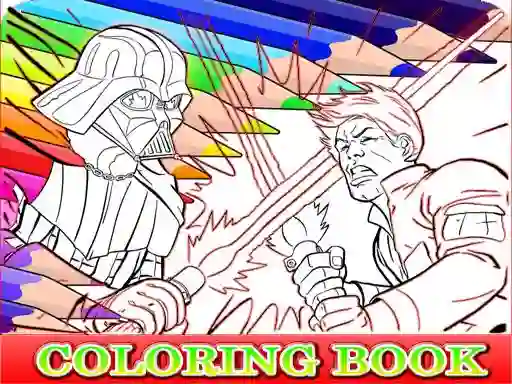 Coloring Book for Darth Vader — безплатна онлайн игра