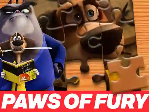Paws of Fury The Legend of Hank Jigsaw Puzzle — безплатна онлайн игра