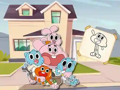 World Of Gumball Coloring Game — безплатна онлайн игра