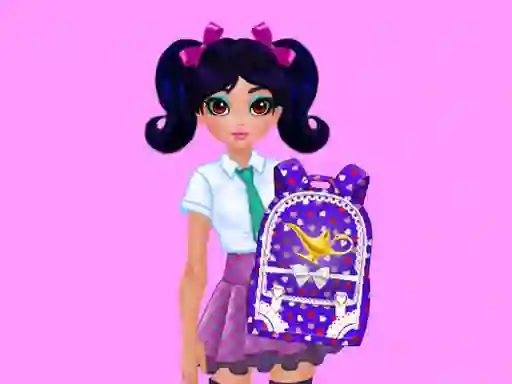 Jasmine and Elsa School Bag Design Contest — безплатна онлайн игра