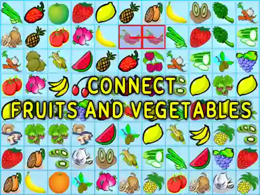Connect Fruits and Vegetables — безплатна онлайн игра