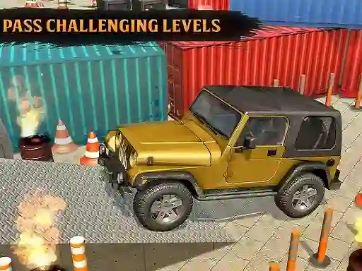Classic Real 4x4 Jeep Parking Drive Game — безплатна онлайн игра