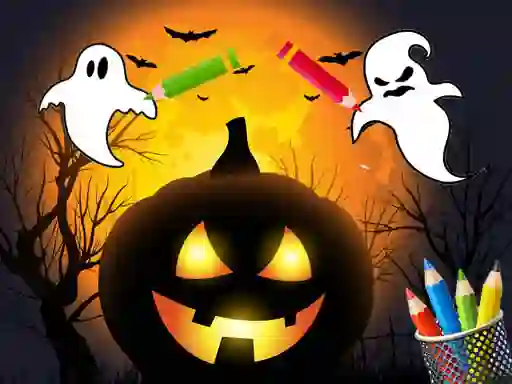 Scary Party Coloring — безплатна онлайн игра