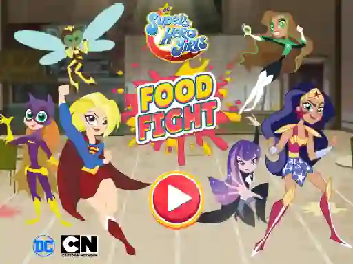DC Super Hero Girls Food Fight — безплатна онлайн игра