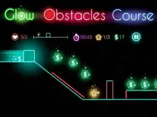 Glow obstacle course — безплатна онлайн игра