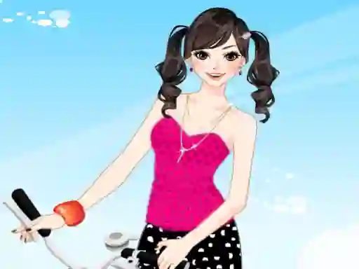 Bicycle Girl Dressup — безплатна онлайн игра