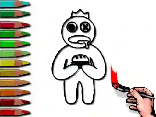 Rainbow Friends Coloring Book — безплатна онлайн игра