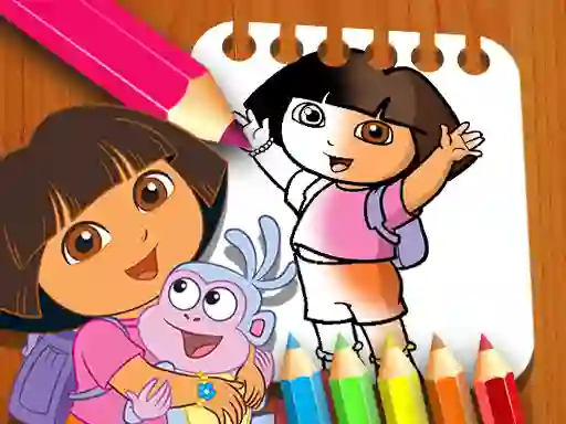 Dora the Explorer the Coloring Book — безплатна онлайн игра