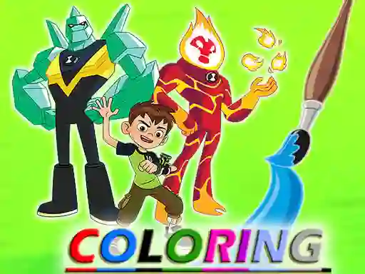 Ben 10 Coloring — безплатна онлайн игра