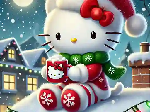 Hello Kitty Christmas Puzzle — безплатна онлайн игра