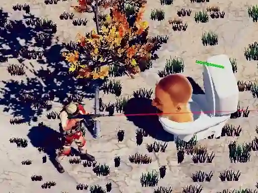 TopDown Skibidi Toilet Shooting — безплатна онлайн игра