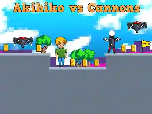 Akihiko vs Cannons — безплатна онлайн игра