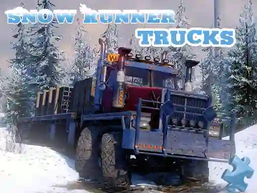 Snow Runner Trucks Jigsaw — безплатна онлайн игра