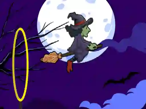 Flying witch halloween — безплатна онлайн игра