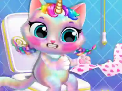 Twinkle My Unicorn Cat Princess Caring — безплатна онлайн игра