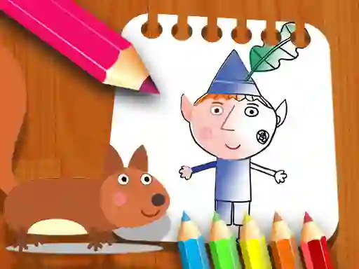 Ben Hollys Coloring Book — безплатна онлайн игра