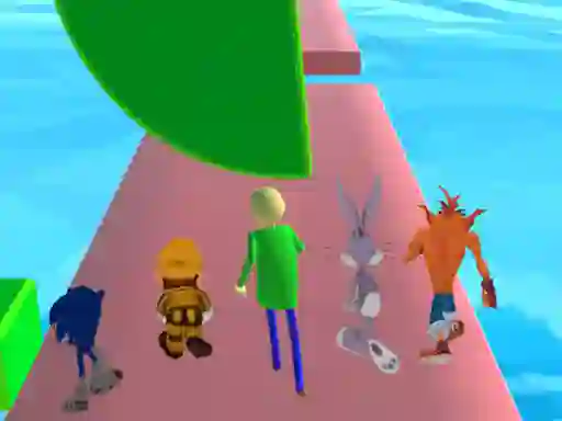 Fun Race 3D baldi's basics — безплатна онлайн игра