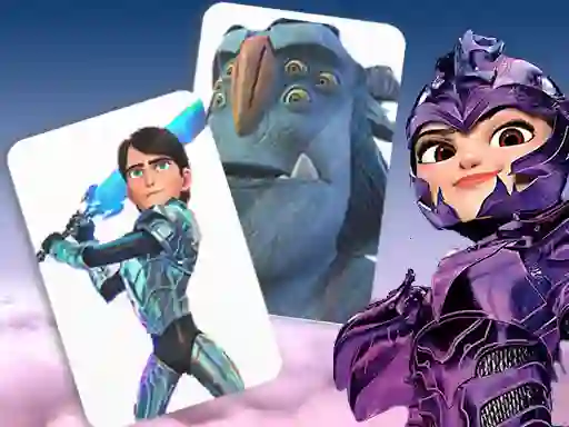 Trollhunters Rise of The Titans Memory Card Match — безплатна онлайн игра