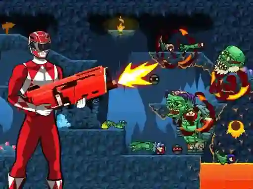 Power Rangers shoot Zombie — безплатна онлайн игра