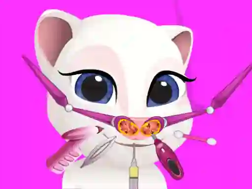 Little Angela Nose Doctor — безплатна онлайн игра