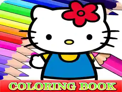 Coloring Book for Hello Kitty — безплатна онлайн игра