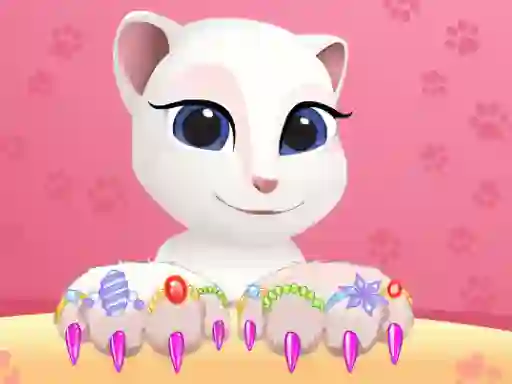 Talking Tom Angela Great Manicure — безплатна онлайн игра