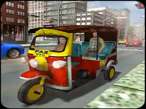 Tuk Tuk City Driver 3D — безплатна онлайн игра