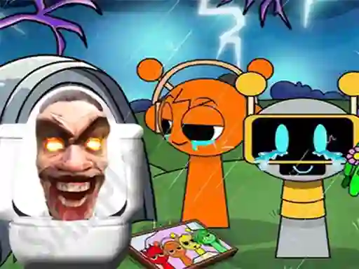 Sprunki Castle Panic Skibidi Toilet — безплатна онлайн игра