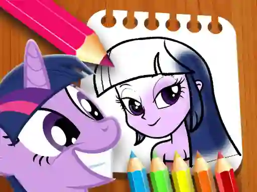 Equestria Girls Coloring Book — безплатна онлайн игра