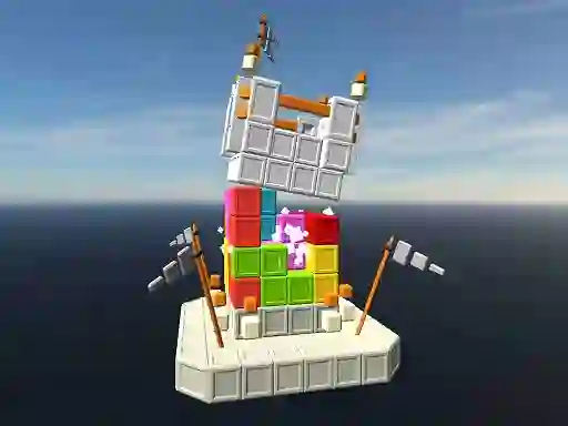 Castle Destruction Blocks — безплатна онлайн игра