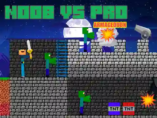 Noob vs Pro Armageddon — безплатна онлайн игра