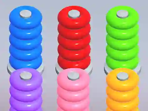 Color Ring Sort — безплатна онлайн игра