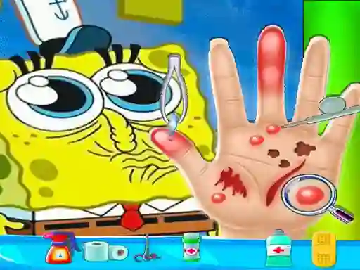 Spongebob Hand Doctor — безплатна онлайн игра
