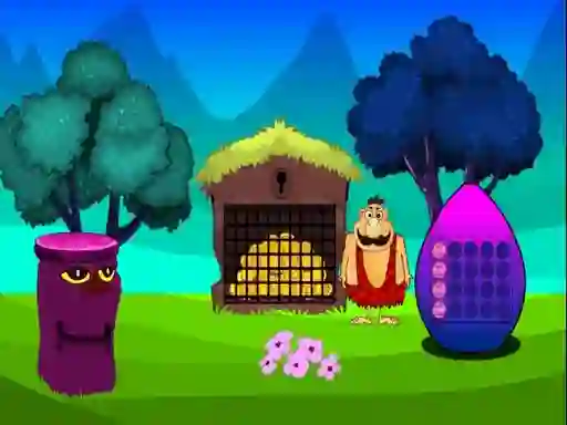 Caveman Treasure Escape — безплатна онлайн игра