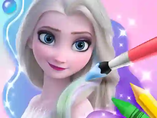 Coloring Book For Elsa — безплатна онлайн игра
