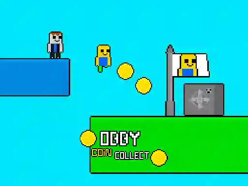 Obby vs Bacon Rainbow Parkour — безплатна онлайн игра