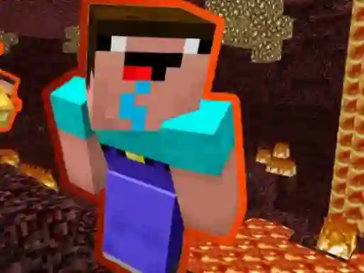 Noob Parkour: Nether — безплатна онлайн игра